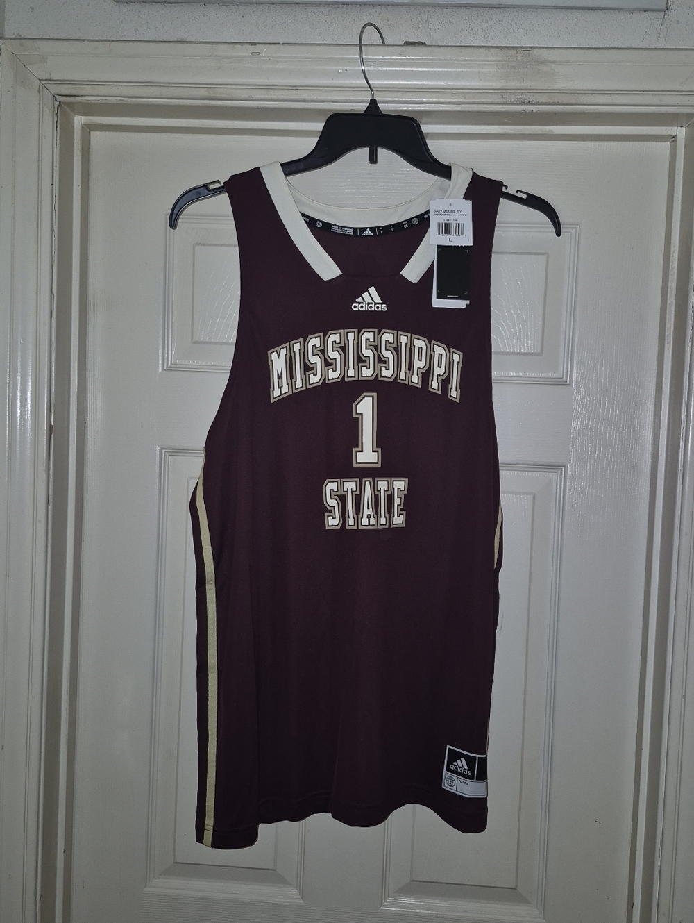 Adidas Mississippi State Bulldogs Basketball Jersey